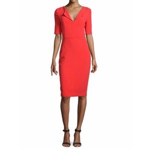 Black Halo Pescara Sheath Dress in Burnt Rose
